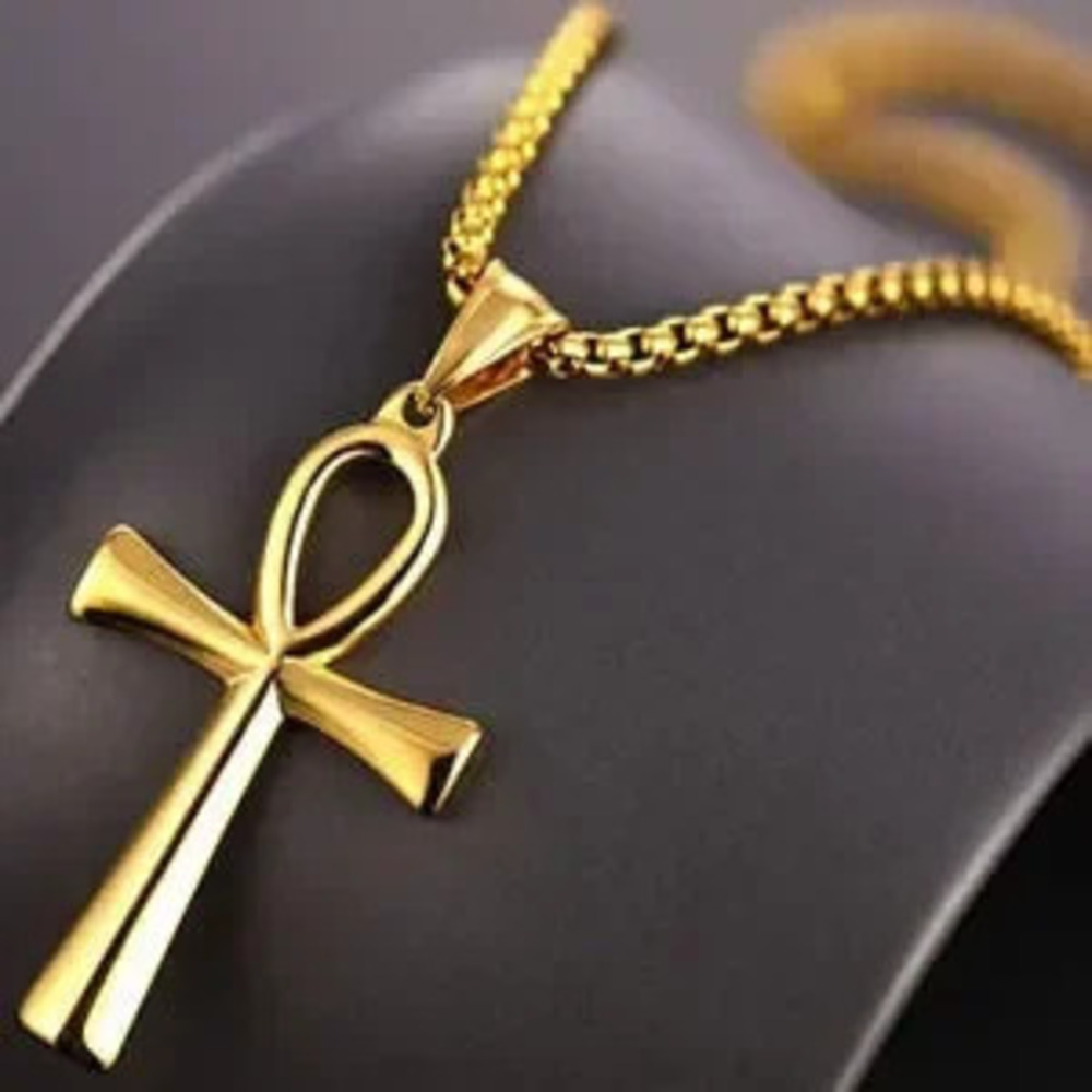 Ankh Necklace Egyptian Jewelry - SILVER or GOLD OPTIONS - NEW!!